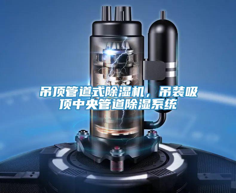 吊頂管道式除濕機(jī)，吊裝吸頂中央管道除濕系統(tǒng)