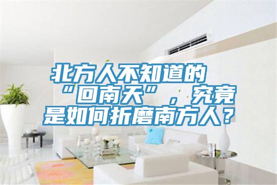 北方人不知道的“回南天”，究竟是如何折磨南方人？