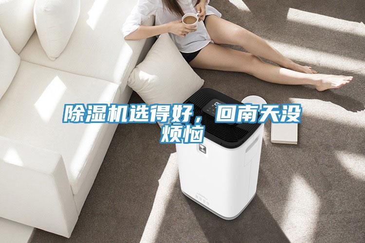 除濕機(jī)選得好，回南天沒煩惱