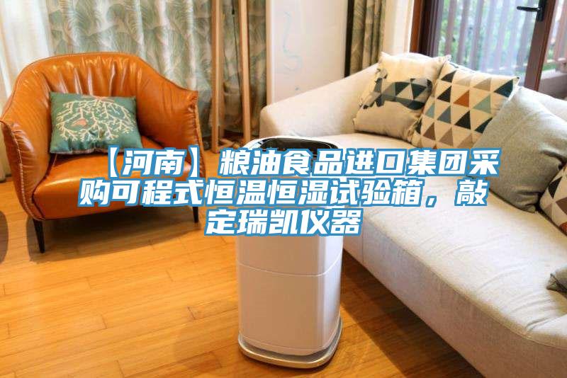 【河南】糧油食品進口集團采購可程式恒溫恒濕試驗箱，敲定瑞凱儀器