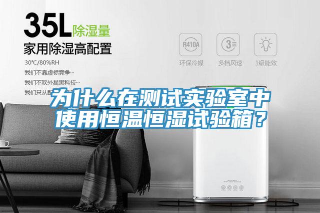 為什么在測試實驗室中使用恒溫恒濕試驗箱？