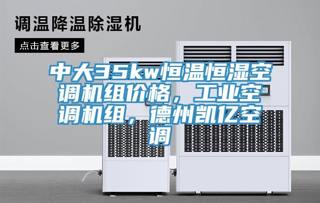 中大35kw恒溫恒濕空調(diào)機(jī)組價(jià)格，工業(yè)空調(diào)機(jī)組，德州凱億空調(diào)
