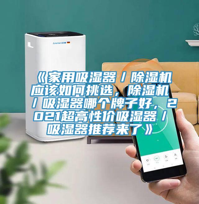 《家用吸濕器／除濕機(jī)應(yīng)該如何挑選，除濕機(jī)／吸濕器哪個(gè)牌子好，2021超高性價(jià)吸濕器／吸濕器推薦來了》