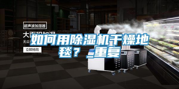 如何用除濕機干燥地毯？_重復(fù)