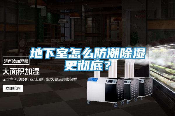 地下室怎么防潮除濕更徹底？