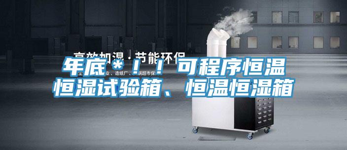 年底＊！！可程序恒溫恒濕試驗(yàn)箱、恒溫恒濕箱