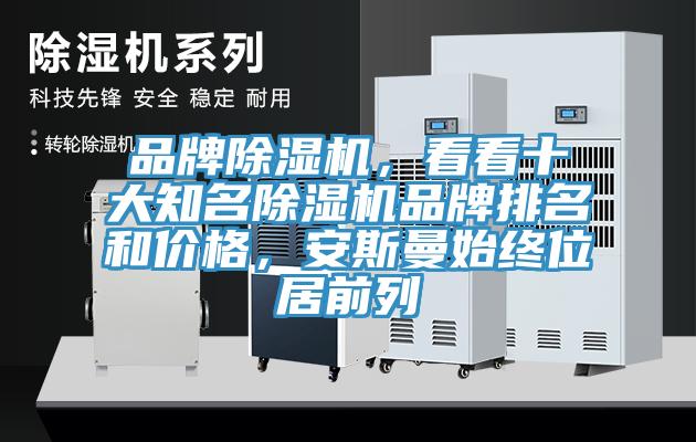 品牌除濕機，看看十大知名除濕機品牌排名和價格，安斯曼始終位居前列