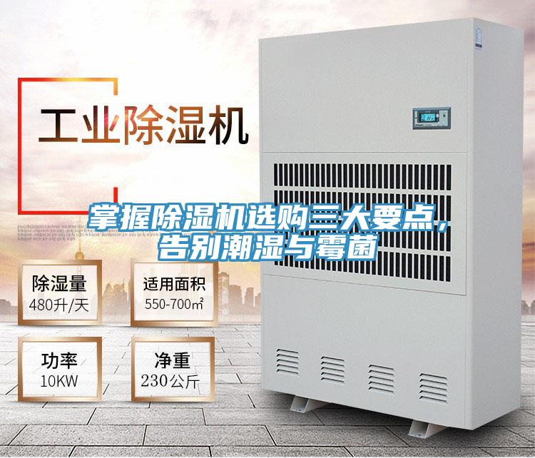 掌握除濕機選購三大要點，告別潮濕與霉菌