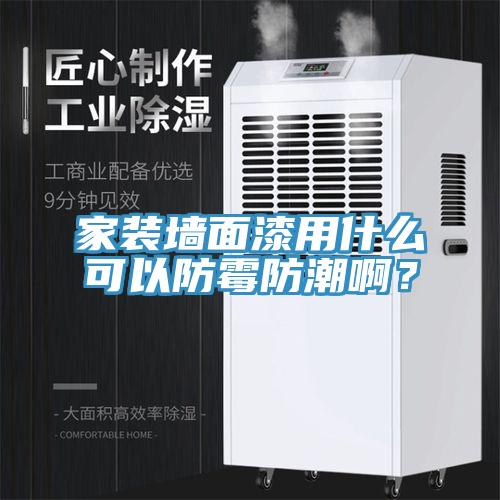 家裝墻面漆用什么可以防霉防潮啊？