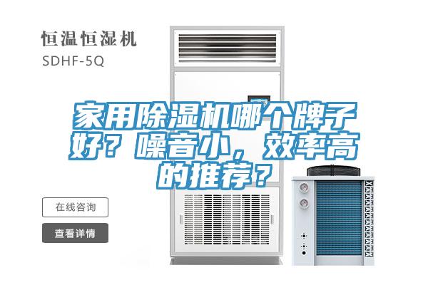 家用除濕機(jī)哪個(gè)牌子好？噪音小，效率高的推薦？
