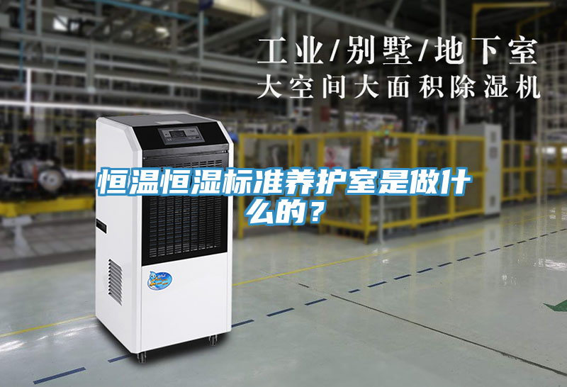 恒溫恒濕標準養(yǎng)護室是做什么的？