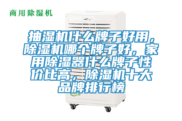 抽濕機什么牌子好用，除濕機哪個牌子好，家用除濕器什么牌子性價比高，除濕機十大品牌排行榜