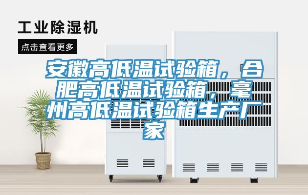 安徽高低溫試驗(yàn)箱，合肥高低溫試驗(yàn)箱，毫州高低溫試驗(yàn)箱生產(chǎn)廠家