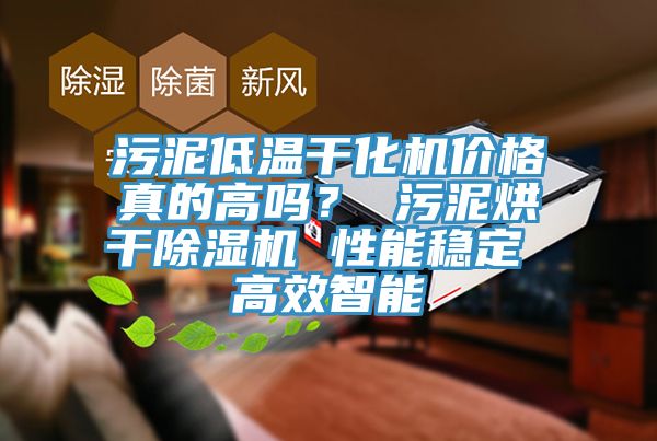 污泥低溫干化機(jī)價格真的高嗎？ 污泥烘干除濕機(jī) 性能穩(wěn)定 高效智能