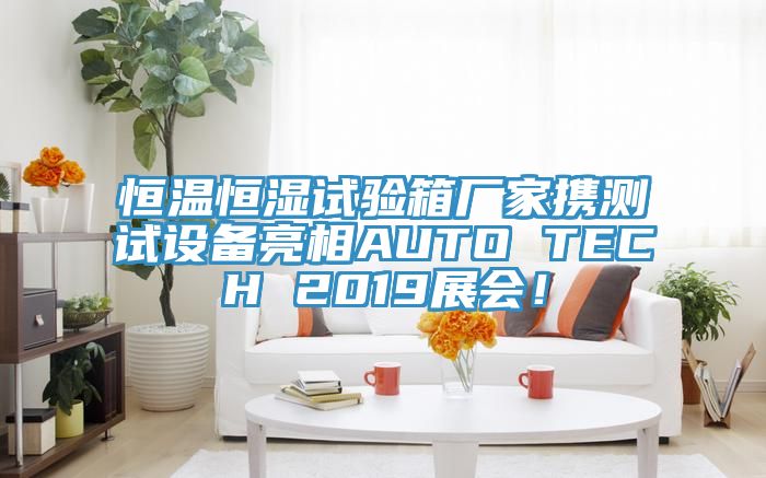 恒溫恒濕試驗(yàn)箱廠家攜測試設(shè)備亮相AUTO TECH 2019展會！