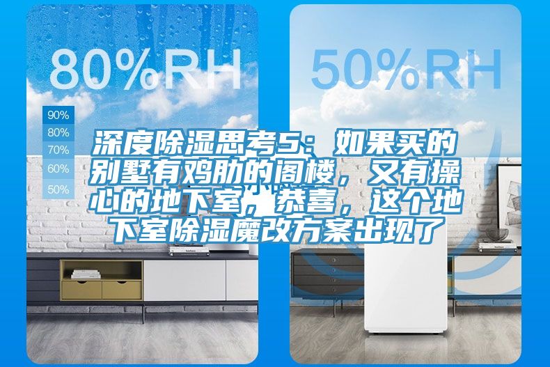 深度除濕思考5：如果買的別墅有雞肋的閣樓，又有操心的地下室，恭喜，這個(gè)地下室除濕魔改方案出現(xiàn)了