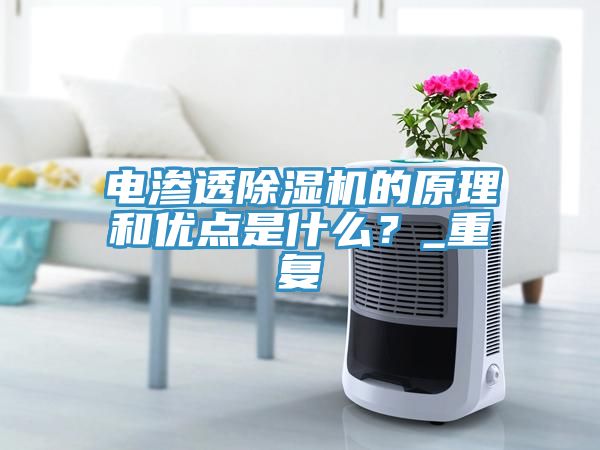 電滲透除濕機的原理和優(yōu)點是什么？_重復