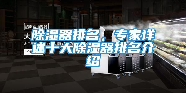 除濕器排名，專家詳述十大除濕器排名介紹