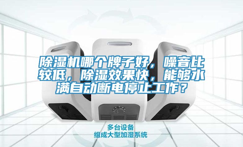 除濕機(jī)哪個(gè)牌子好，噪音比較低，除濕效果快，能夠水滿自動(dòng)斷電停止工作？