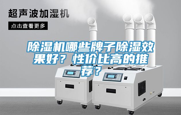 除濕機哪些牌子除濕效果好？性價比高的推薦？