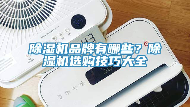 除濕機品牌有哪些？除濕機選購技巧大全