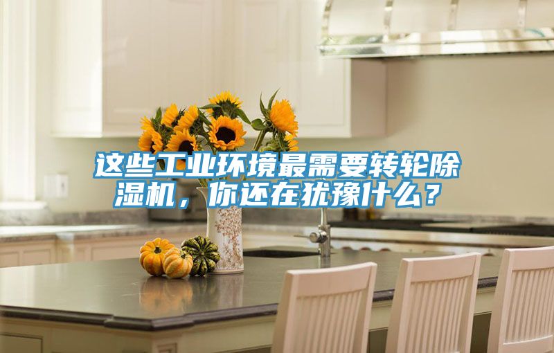 這些工業(yè)環(huán)境最需要轉輪除濕機，你還在猶豫什么？