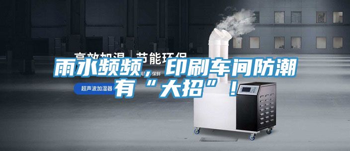 雨水頻頻，印刷車間防潮有“大招”！