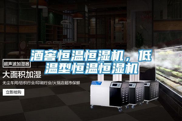 酒窖恒溫恒濕機，低溫型恒溫恒濕機